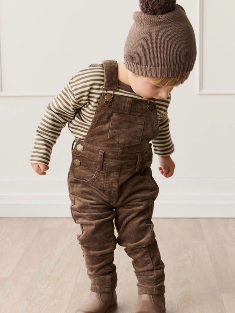 Jordie Cord Overall - Brownie
